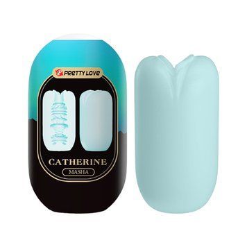 Мастурбатор яйцо Pretty Love Catherine Masha Blue интимный аксессуар для мужчин с уникальной текстурой BI-014931-4-1 фото