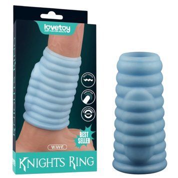Эрекционное виброкольцо Knights Ring силиконовое для мужчин для усиления эрекции и удовольствия LV343124 фото