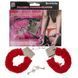 Наручники Plush Handcuffs червоні для BDSM ролевих ігор комфортні безпечні з ключами 99660630049-1 фото 1