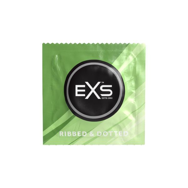 Презервативы EXS ребристые и точечные для усиления удовольствия 12 штук натуральный латекс для пары 12EXSTEXT фото
