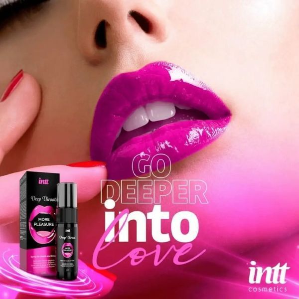 Спрей для орального сексу з м'ятою Deep Throat 12 мл охолоджуючий для жінок і чоловіків для комфорту і свіжості IN15578-SO4896 фото