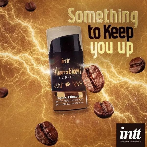 Рідкий вібратор Intt Vibration Coffee 15 мл збуджуючий гель з ароматом кави для оральних ласк та прелюдій SO3511 фото