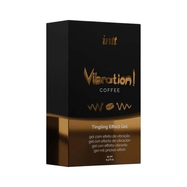 Рідкий вібратор Intt Vibration Coffee 15 мл збуджуючий гель з ароматом кави для оральних ласк та прелюдій SO3511 фото