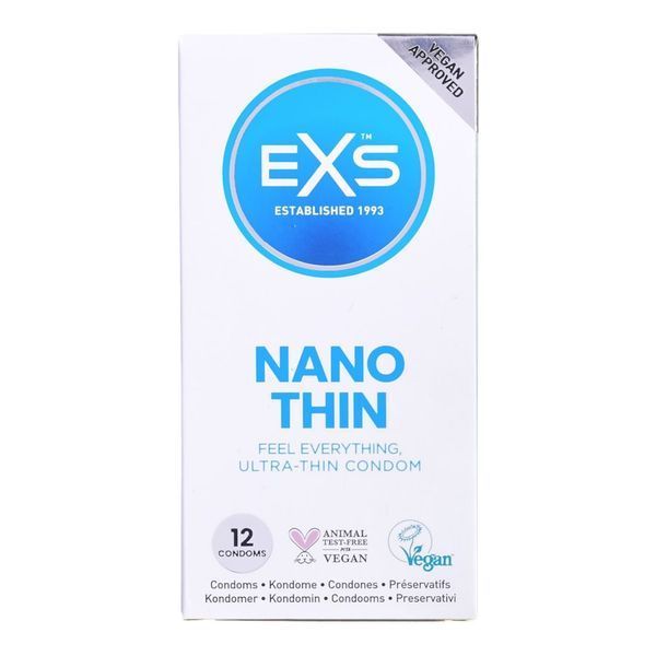 Презервативы EXS Nano Thin ультратонкие 0 045 мм для комфортного секса без барьеров 12 штук 12EXSNANO фото