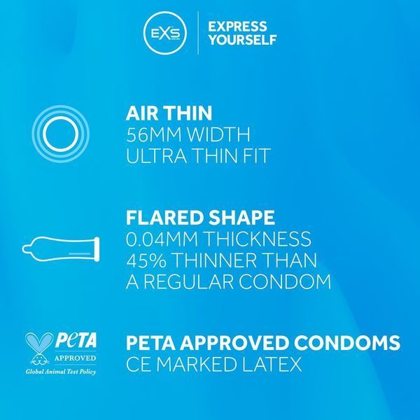 Тонкие презервативы EXS Air Thin 12 шт ультратонкие для максимального комфорта и безопасности 12EXSAIR фото