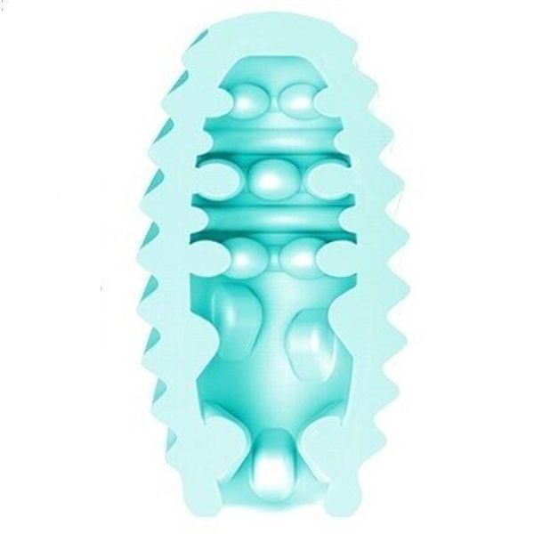 Яйце мастурбатор Attractive Double-Sided EGG для чоловіків еластична секс-іграшка з унікальними візерунками BI-014832-3 - PL66031043 фото