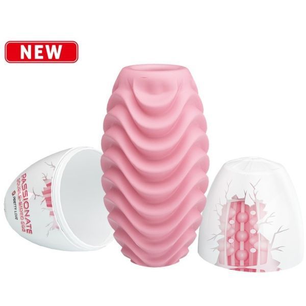 Яйце мастурбатор Passionate Double-Sided EGG для чоловіків еластичний для інтимного задоволення BI-014832-1- 6603BI1057 фото