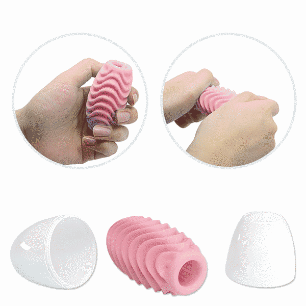 Яйце мастурбатор Passionate Double-Sided EGG для чоловіків еластичний для інтимного задоволення BI-014832-1- 6603BI1057 фото