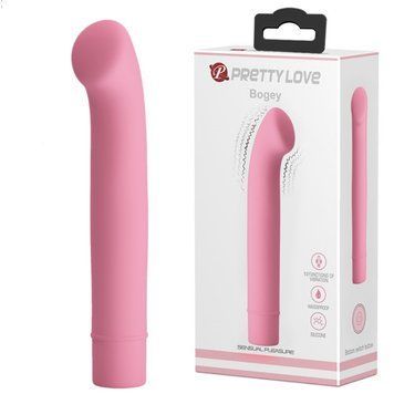 Вибратор для стимуляции точки G Pretty Love Bogey из силикона светло-розовый для женщин с 10 режимами вибрации BI-014719-1 фото
