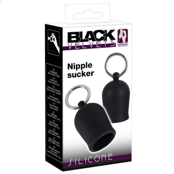 Помпи для сосків Black Velvets силіконові для стимуляції ерогенних зон під час інтимної близькості 519146 фото