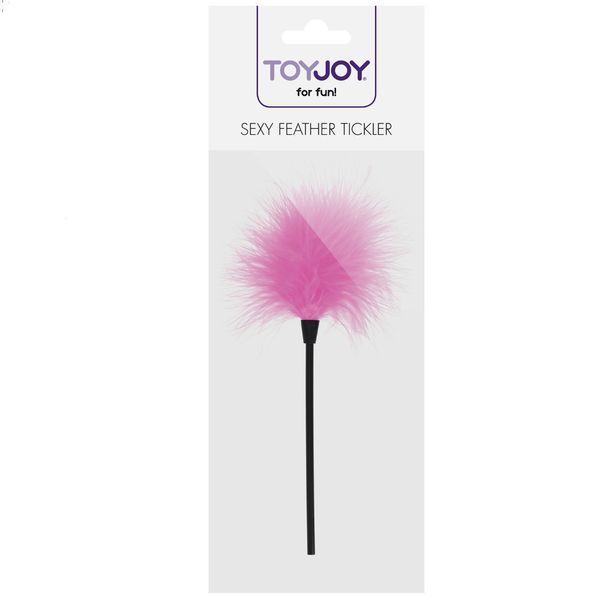 Розовый перьевой щекотник Sexy Feather Tickler для игр и удовольствия с мягкими перьями 10305PINK фото