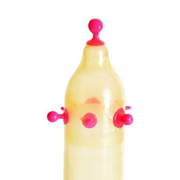Насадка на член Recare Pink Monster для усиленной стимуляции с шариками и усиками 1 шт SX3340 фото