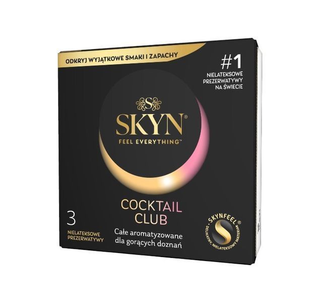 Презервативы SKYN Cocktail Club с ароматами коктейлей для ярких ощущений натуральный латекс 53 мм SX2544 фото