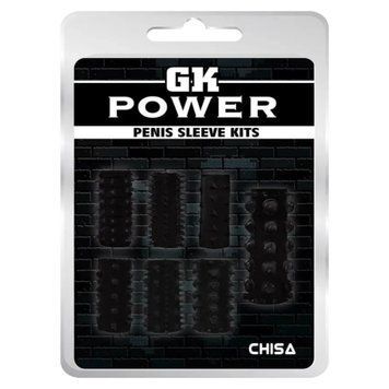 Набір насадок на член GK Power 7 текстур для інтимного задоволення з гіпоалергенного матеріалу 6610CN00139 фото