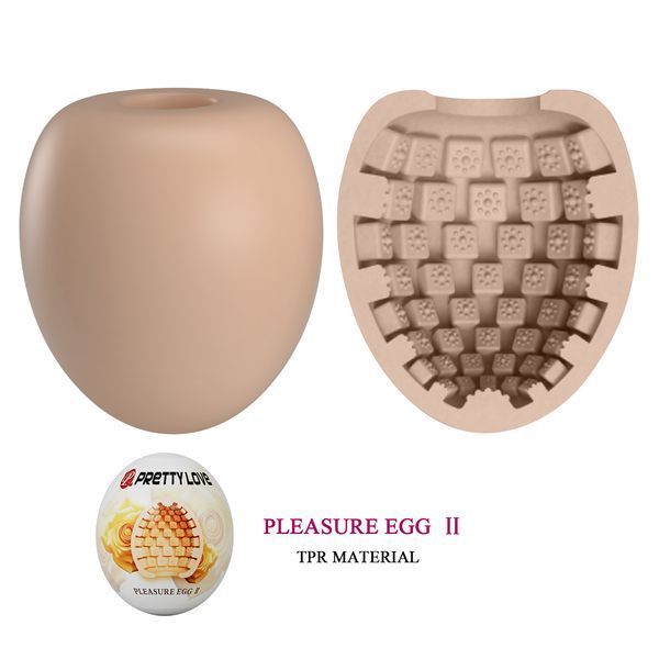 Яйце мастурбатор Pretty Love Pleasure Egg II стимулятор для чоловіків м'який реалістичний для інтимного задоволення 6603BM0417 фото