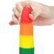Фаллоімітатор Prider Dildo 7 кольоровий на присосці для сексуальних задоволень універсальний 18 см LV410025 фото 10
