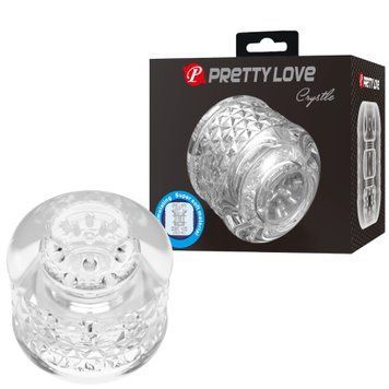 Мастурбатор Pretty Love Crystle прозрачный эластичный для мужчин с текстурированным каналом 6603BM-009253MN-1 фото