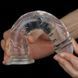 Прозрачный фаллоимитатор на присоске Flawless Clear Dildo для интимных игр эластичный и гибкий 18 см LV310015 фото 8