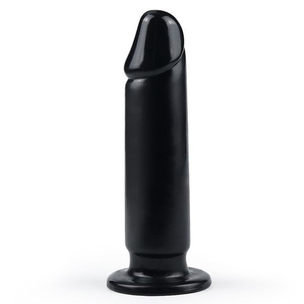 Большой анальный фалломитатор King-Sized Anal Dildo 9,25 для опытных пользователей черный гибкий стимулятор LV2243 фото