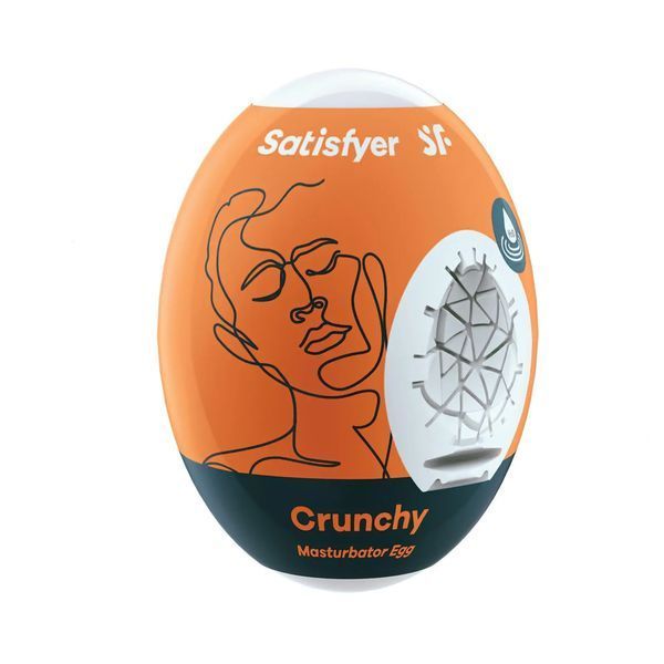 Самосмазывающееся яйцо мастурбатор Satisfyer Crunchy для мужчин одноразовый стимулятор с текстурой T360154- SO5525 фото