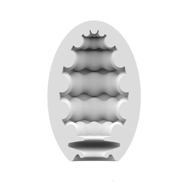 Самозмащувальне яйце мастурбатор Satisfyer Riffle для чоловіків одноразове з текстурою для стимуляції T360154-1 (T360149 SO552) фото