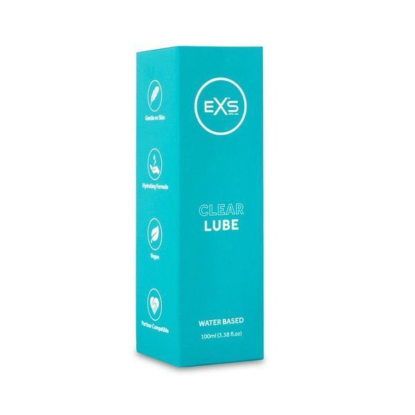 Лубрикант на водній основі EXS Clear Lube 100 мл для комфортного ковзання без парабенів LUBE100CLEAR фото