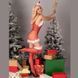 Комбинезон в рождественском стиле Catriona Christmas для женщин красный с кружевными ремешками и чулками 07-0158 фото 7