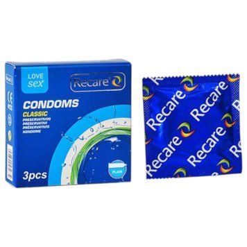 Презервативи Recare Classic прозорі для безпечного сексу комфортна посадка 3 шт SX3322 фото