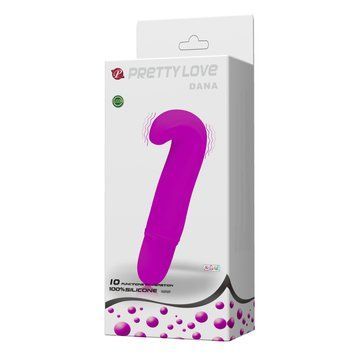 Вибромассажер Pretty Love Dana для стимуляции точки G мини-вибратор с 10 режимами вибрации водонепроницаемый BI-014293 фото