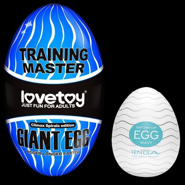 Яйце мастурбатор Giant Egg великий розмір для чоловіків масажна іграшка з текстурою для ерогенних зон LV350003 фото
