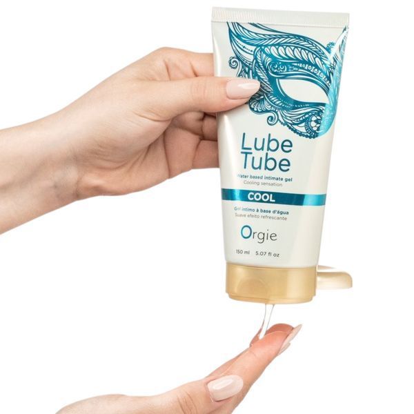 Охлаждающая смазка лубрикант на водной основе Lube Tube Cool 150 мл для мужчин и женщин с ментоловым эффектом 21074 фото