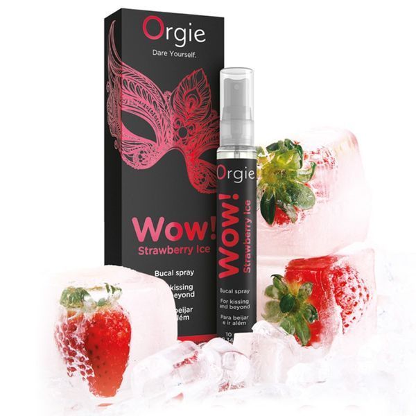 Спрей для орального секса Orgie WOW с ментолом и клубникой 10 мл для удовольствия и свежести 51935 фото