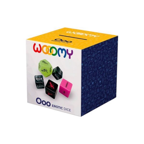 Набір еротичних кубиків Wooomy Ooo 5 кубиків для пар для інтимних ігор та нових поз SO7403 фото