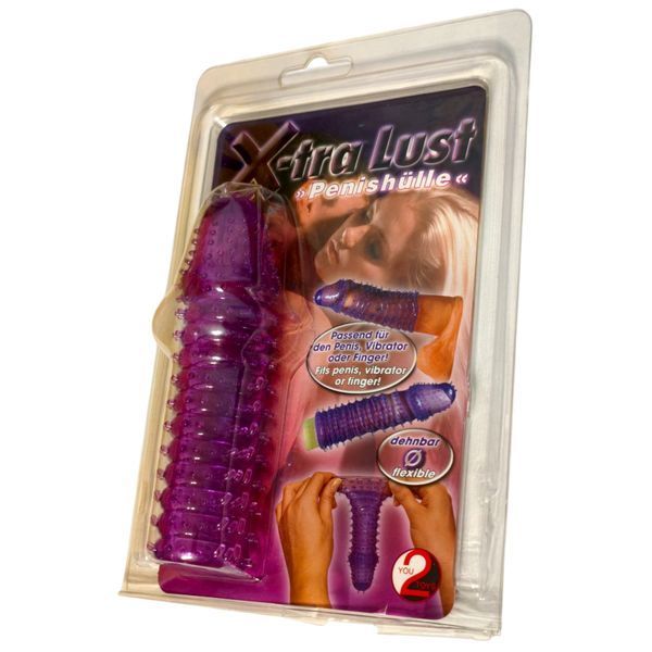 Насадка на член Xtra Lust для мужчин и пар удлиняющая с рельефной текстурой для стимуляции 522228 фото