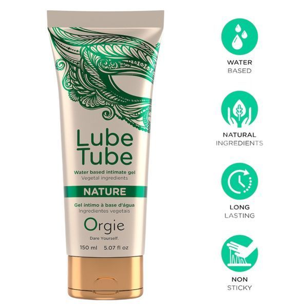 Лубрикант на водной основе Orgie Lube Tube Nature 150 мл для мужчин и женщин длительного действия натуральный 21081 фото