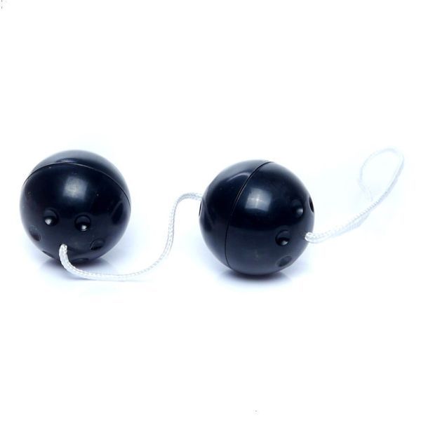 Шарики вагинальные Duo Balls черные для укрепления мышц Кегеля и удовольствия 6700026 фото