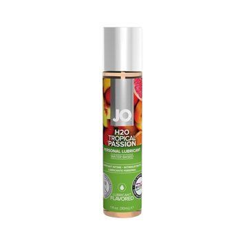 Лубрикант JO H2O Tropical Passion 30 мл водный гель для интима с тропическим вкусом для пар и личного использования SO1472 фото