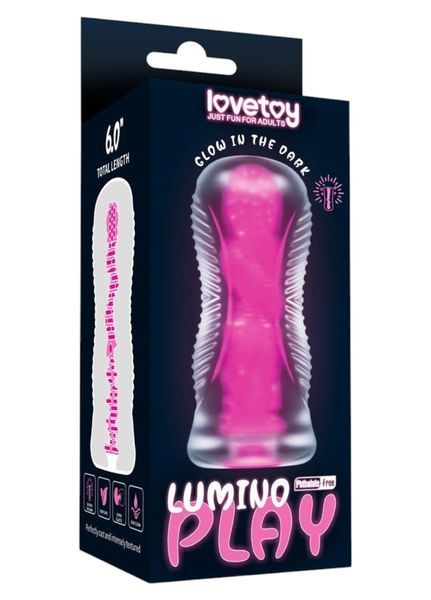 Мастурбатор Lumino Play світиться в темряві для чоловіків 6 дюймів для стимуляції та задоволення LV342041 фото