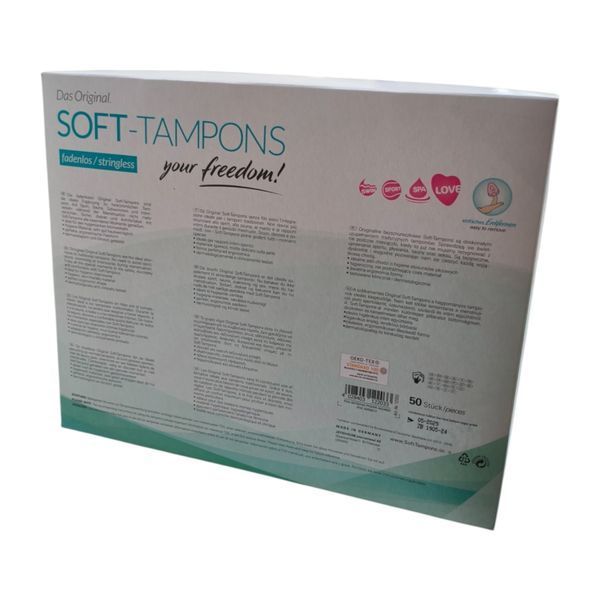 Мини тампони Soft Tampons Mini 50 шт для активного способу життя комфортні для спорту плавання інтимної близькості 7120012203 фото