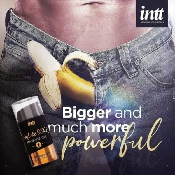Інтимний гель Intt Inflate XXL 15 мл для чоловіків для збільшення члена та посилення ерекції IN15387 фото