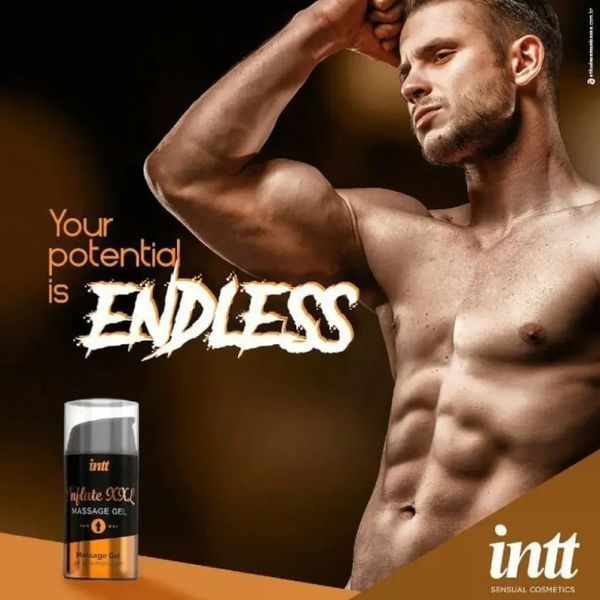 Інтимний гель Intt Inflate XXL 15 мл для чоловіків для збільшення члена та посилення ерекції IN15387 фото